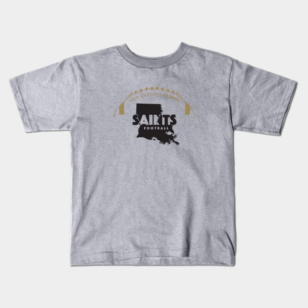 New Orleans Saints Kids T-Shirt by Crome Studio